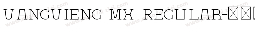 VangVieng MX Regular字体转换